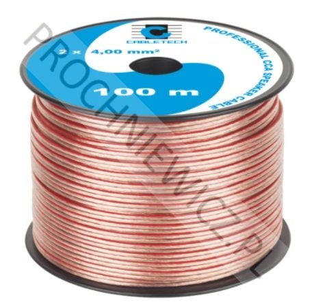 Kabel głośnikowy CCA Cabletech 2x4mm 100m na Arena.pl