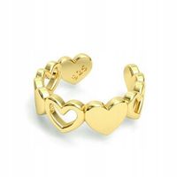 Kolczyk KOLCZYK Nausznica Zacisk 925 Srebro 925 serce serduszka