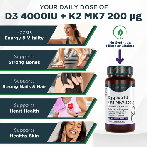 Witamina D3 4000IU K2 MK7 200mcg Max wsparcie systemu immunologicznego na Arena.pl