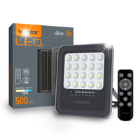 Lampa naświetlacz z panel-em solarny IP65 +PILOT LED VIDEX 500lm 5000mAh