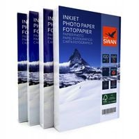 Papier Fotograficzny Błyszczący 10x15 160g 4 x po 100 szt BLUE SWAN 400szt