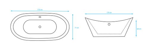 wanna wolnostojaca śniezno biała 1700 xklik klak na Arena.pl
