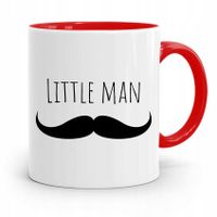 Kubek Czerwony Prezent Dla Syna Little Man Z Nadrukiem Ze Zdjęciem