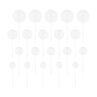 Toppery na tort kulki białe matowe, 20 szt.