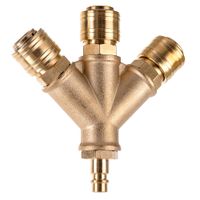 rozdzielacz pneumatyczny powietrza czwórnik szybkozłączki mosiężny 1/2