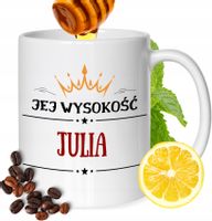 Kubek Dla Julii Koleżanki Przyjaciółki Żony Prezent Z Nadrukiem Biały 330Ml