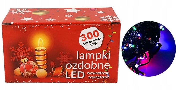 LAMPKI CHOINKOWE MOCNE 300 LED MULTIKOLOR PROGRAMATOR zdjęcie 1