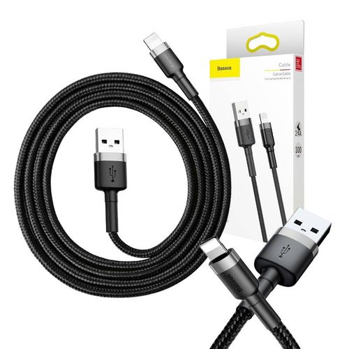 kabel lightning usb baseus cafule 2,4a 1m (szaro-czarny) na Arena.pl