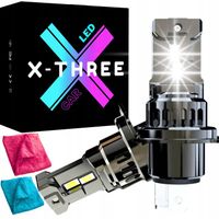 ŻARÓWKI H4 LED ŻARÓWKA MOCNE BIAŁE 12V 100W +1000% CANBUS 1:1 HOMOLOGACJA