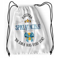 Plecak Dla Sprzątaczki Sportowy Szkolny Worek Z Nadrukiem Ze Zdjęciem