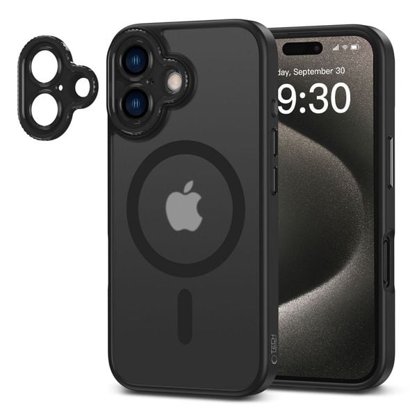 TECH-PROTECT MAGCAM MAGSAFE IPHONE 16 MATTE BLACK zdjęcie 2