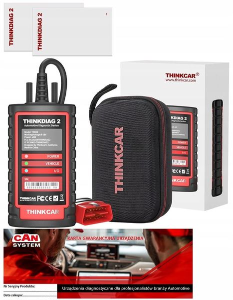 THINKDIAG 2 CAN FD TESTER FULL SOFTWARE J.POLSKI zdjęcie 2