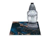 SZKLANA PODSTAWKA POD ZNICZE Z DEDYKACJĄ 40x40cm Farba 394h