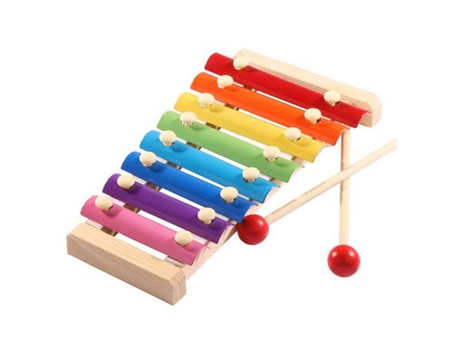 Cymbałki drewniane dla dziecka kolorowe edukacyjne na Arena.pl