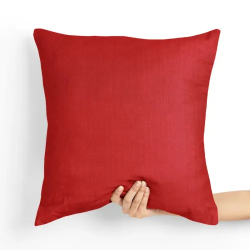 Poduszka z psem - Shih Tzu z Kokardką Tył poduszki: - Czerwony na Arena.pl