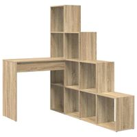 Biurko narożne z półką dąb sonoma 101,5 x 149,5 x 149,5 cm
