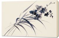 Obraz 90x60cm Orchidea w Sepii