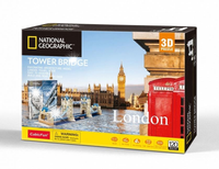Puzzle Cubic Fun 3D Tower Bridge London 120 Elementów Zestaw Prezent
