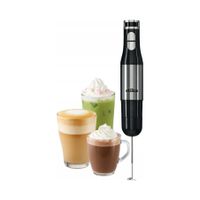Blender ręczny Etika 1200 W czarny 18 poziomów prędkości tytanowe ostrze