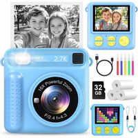 APARAT FOTOGRAFICZNY DLA DZIECI CYFROWY NATYCHMIASTOWY Z DRUKARKĄ + WKŁADY