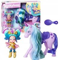 KOOKYLOOS ZESTAW STAR UNICORN JEDNOROŻEC LALKA AURORA AKCESORIA + Stempelek