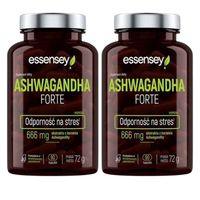 ASHWAGANDHA FORTE 666MG MOCNY EKSTRAKT ODPORNOŚĆ NA STRES RELAKS WITALNOŚĆ