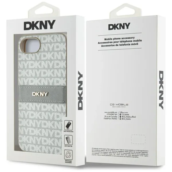 etui dkny repeat texture pattern with tonal stripe na iphone 16e zdjęcie 8