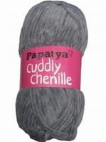 WŁÓCZKA PAPATYA CUDDLY CHENILLE - CIEMNO SZARA 2560