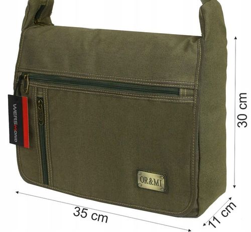 TORBA DAMSKA MĘSKA do pracy szkoły na ramię listonoszka na Arena.pl