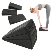 bloczek pochylny squat wedge block 3 elementy do rozciągania przysiady nogi