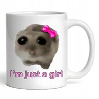 Kubek Chomik I'M JUST A GIRL Viral TikTok Memy Słodki Chomik