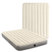 Dwuosobowy materac dmuchany welurowy łóżko 152x203x25 cm INTEX 64103