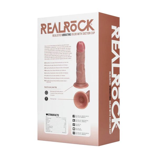 Vibrating Regular Curved Cock - 15,5 Cm - Tan zdjęcie 4