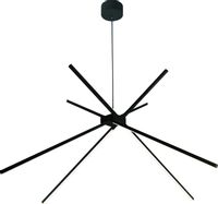 Loftowa LAMPA wisząca SPIDER P0412 Maxlight metalowa OPRAWA pręty LED 33W 3000K zwis czarny