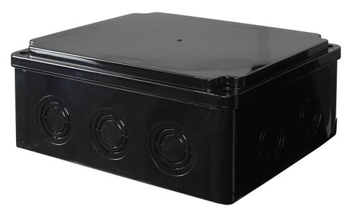 CZARNA PUSZKA INSTALACYJNA HERMETYCZNA ELEKTRYCZNA OBUDOWA 190X150X80 na Arena.pl