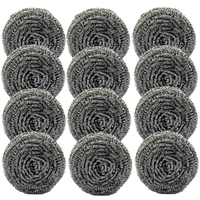 DRUCIAK METALOWY ZMYWAK CZYŚCICK KUCHENNY MYJKA DRUCIAK NIERDZEWNY 12szt