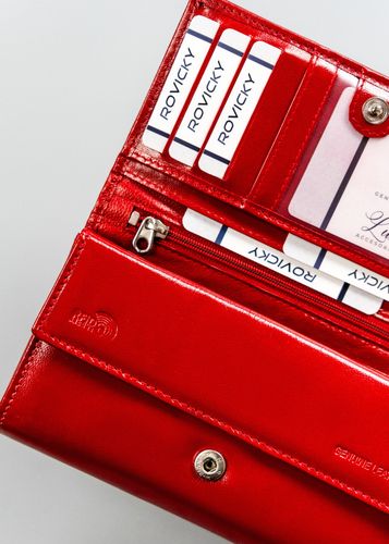 duży, skórzany portfel damski z systemem rfid - cavaldi na Arena.pl