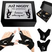 ŚWIECĄCE RĘKAWICZKI LED PREZENT urodziny dla faceta mężczyzny chłopaka taty