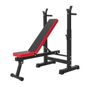 ławka do ćwiczeń skośna ze stojakami pod sztangę X-sport