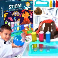 Zestaw Edukacyjny 14 Eksperymentów Naukowych Wybuchowy Wulkan Mały Chemik