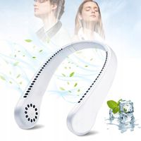 WENTYLATOR WIATRAK NA SZYJĘ PRZENOŚNY KLIMATYZATOR BEZPRZEWODOWY AKUMULATOR