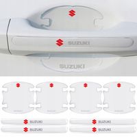 Przezroczyste Naklejki Pod Klamki drzwi samochodu Suzuki z Logo 8 sztuk