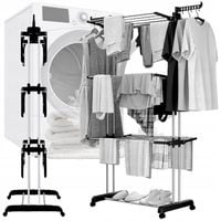 SUSZARKA NA PRANIE STOJĄCA NA UBRANIA BIELIZNE PIONOWA NA BALKON