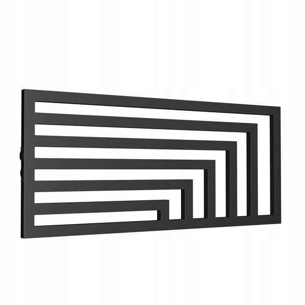 POZIOMY GRZEJNIK LAOS 52x120 CZARNY MAT zdjęcie 4