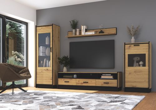 Zestaw mebli Meblościanka Maria Loft dąb artisan na Arena.pl