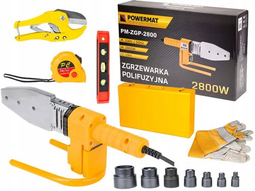 Zgrzewarka do rur PCV PP 2800W 7 matryc 16 - 63mm na Arena.pl
