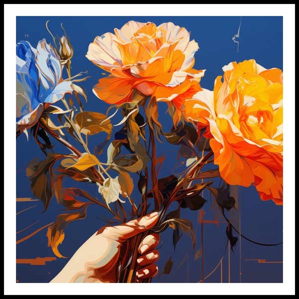 Plakat 100x100cm Żywy Uścisk zdjęcie 3
