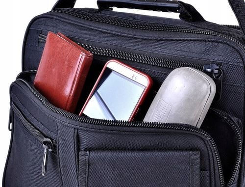 CODZIENNA CZARNA TORBA MĘSKA NA RAMIĘ Z KABURĄ 13L na Arena.pl