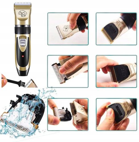 Maszynka Do Strzyżenia Psa Psów Kotów Zwierząt Golarka Zestaw Cicha na Arena.pl