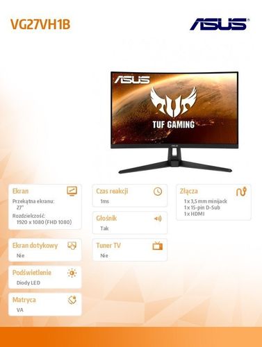 Monitor 27 cali VG27VH1B na Arena.pl